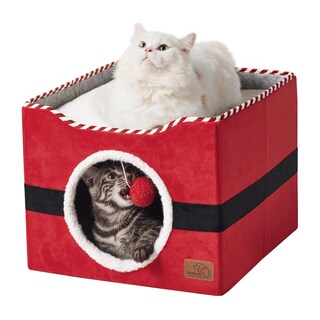 Foto 1 | Foto 1 | Cama Para Gatos Bedsure Para Gatos De Interior Con Bola Esponjosa Roja - Venta Internacional.