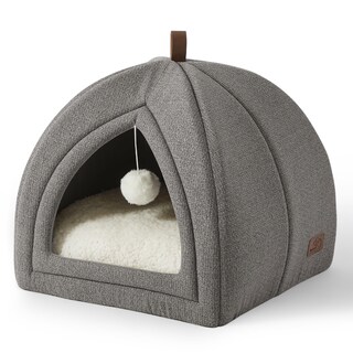 Foto 1 | Foto 1 | Cat Bed Bedsure 2 En 1 Cat Cave House, Tienda De Campaña Con Almohada, Color Gris - Venta Internacional.