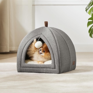 Foto 2 | Foto 2 | Cat Bed Bedsure 2 En 1 Cat Cave House, Tienda De Campaña Con Almohada, Color Gris - Venta Internacional.