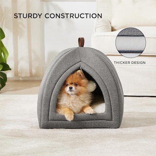 Foto 3 | Foto 3 | Cat Bed Bedsure 2 En 1 Cat Cave House, Tienda De Campaña Con Almohada, Color Gris - Venta Internacional.
