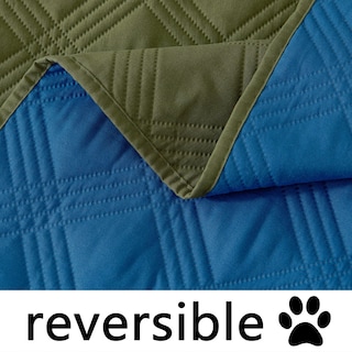 Foto 4 | Foto 4 | Manta Impermeable Para Perros Hyha, Cama Reversible Para Mascotas, Color Verde Y Azul Marino - Venta Internacional.
