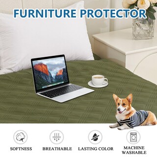 Foto 5 | Foto 5 | Manta Impermeable Para Perros Hyha, Cama Reversible Para Mascotas, Color Verde Y Azul Marino - Venta Internacional.