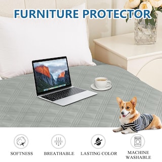 Foto 5 | Foto 5 | Manta Impermeable Para Perros Hyha, Cama Reversible Para Mascotas, 30 X 53 Cm, Color Gris - Venta Internacional.