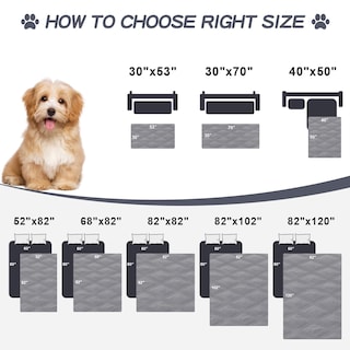 Foto 6 | Foto 6 | Manta Impermeable Para Cama Para Perros Smiry, 30 X 70 Cm, Gris Y Gris Claro - Venta Internacional.
