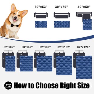 Foto 5 | Foto 5 | Manta Impermeable Para Cama Para Perros Smiry, Azul Y Azul, 70 X 180 Cm - Venta Internacional.