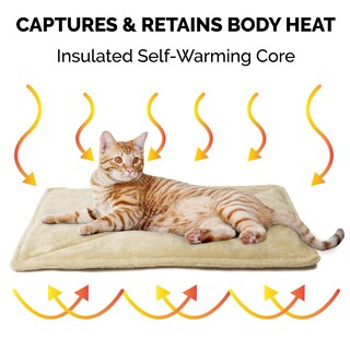 Foto 3 | Foto 3 | Cama Para Gatos Furhaven Thermanap, Autocalentable, Lavable, Crema, Pequeña - Venta Internacional.
