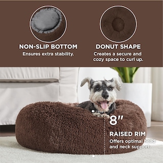 Foto 3 | Foto 3 | Cama Calmante Para Mascotas Para Perros Pequeños Y Medianos, Rosquilla Y Café - Venta Internacional.
