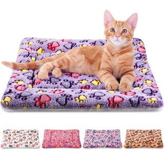 Foto 1 | Foto 1 | Paquete De 4 Alfombrillas Para Mascotas, Forro Polar Reversible Ultrasuave Para Animales Pequeños - Venta Internacional.