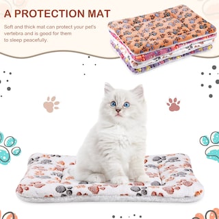 Foto 6 | Foto 6 | Paquete De 4 Alfombrillas Para Mascotas, Forro Polar Reversible Ultrasuave Para Animales Pequeños - Venta Internacional.