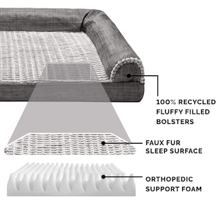 Foto 4 | Foto 4 | Cama Ortopédica Para Perros Furhaven Con Cojines Extraíbles Y Funda Lavable - Venta Internacional.