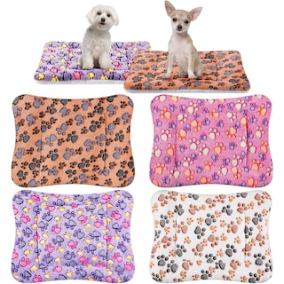 Foto 1 | Foto 1 | Paquete De 4 Alfombrillas Para Mascotas, Forro Polar Reversible Ultrasuave Para Animales Pequeños - Venta Internacional.