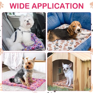 Foto 4 | Foto 4 | Paquete De 4 Alfombrillas Para Mascotas, Forro Polar Reversible Ultrasuave Para Animales Pequeños - Venta Internacional.
