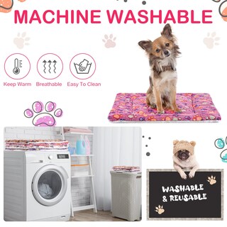 Foto 6 | Foto 6 | Paquete De 4 Alfombrillas Para Mascotas, Forro Polar Reversible Ultrasuave Para Animales Pequeños - Venta Internacional.