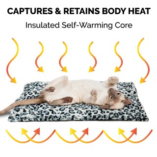 Foto 4 | Foto 4 | Cama Para Gatos Furhaven Thermanap, Autocalentable, Lavable, Diseño De Leopardo De Las Nieves - Venta Internacional.