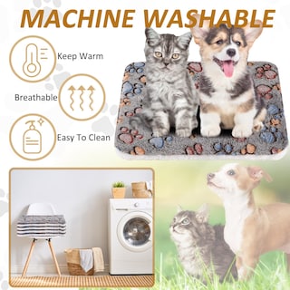 Foto 4 | Foto 4 | Paquete De 4 Alfombrillas Para Mascotas, Forro Polar Reversible Ultrasuave Para Animales Pequeños - Venta Internacional.