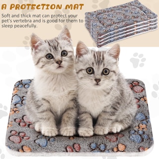 Foto 5 | Foto 5 | Paquete De 4 Alfombrillas Para Mascotas, Forro Polar Reversible Ultrasuave Para Animales Pequeños - Venta Internacional.