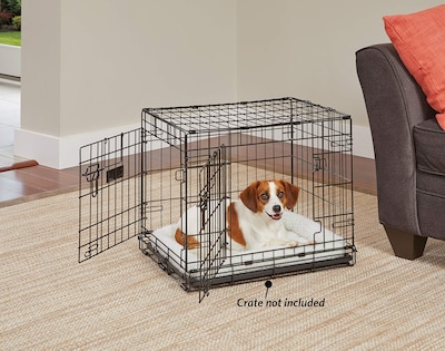 Foto 2 | Foto 2 | Cama Para Perros Midwest Homes For Pets Bolster, Forro Polar Blanco De 24 Pulgadas - Venta Internacional.