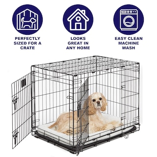 Foto 3 | Foto 3 | Cama Para Perros Midwest Homes For Pets Bolster, Forro Polar Blanco De 24 Pulgadas - Venta Internacional.