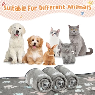 Foto 4 | Foto 4 | Manta Polar Con Estampado De Patas Para Perros Y Gatos, 4 Unidades - Venta Internacional.