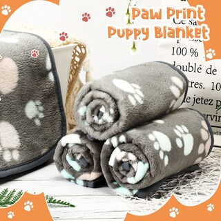 Foto 7 | Foto 7 | Manta Polar Con Estampado De Patas Para Perros Y Gatos, 4 Unidades - Venta Internacional.