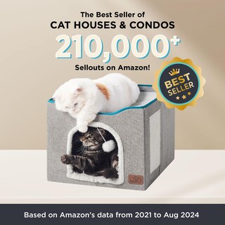 Foto 5 | Foto 5 | Cama Para Gatos Bedsure Cat Cave Para Gatos De Interior Con Almohadilla Rascadora - Venta Internacional.