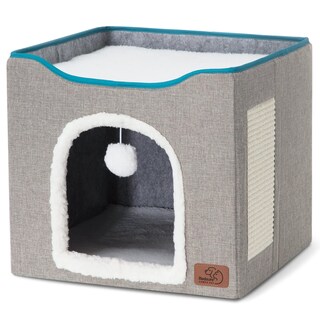 Foto 7 | Foto 7 | Cama Para Gatos Bedsure Cat Cave Para Gatos De Interior Con Almohadilla Rascadora - Venta Internacional.