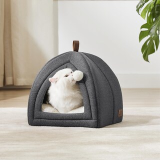 Foto 2 | Foto 2 | Cat Bed Bedsure 2 En 1 Cat Cave House, Tienda De Campaña Con Almohada, Gris Oscuro - Venta Internacional.