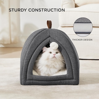 Foto 3 | Foto 3 | Cat Bed Bedsure 2 En 1 Cat Cave House, Tienda De Campaña Con Almohada, Gris Oscuro - Venta Internacional.