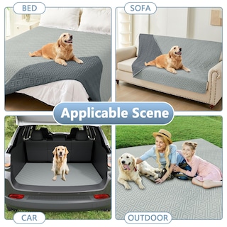 Foto 4 | Foto 4 | Manta Impermeable Para Perros Hyha Para Cama, Sofá Y Muebles, Gris - Venta Internacional.