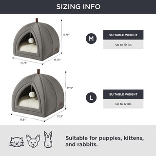 Foto 4 | Foto 4 | Cama De Cama Para Gatos 2 En 1 Para Gatitos Con Almohada Acolchada - Venta Internacional.