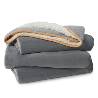 Foto 7 | Foto 7 | Manta Impermeable Para Cama Sherpa Fleece Grey King - Venta Internacional.