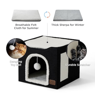 Foto 2 | Foto 2 | Cama Para Gatos Bedsure Cat Cave Para Gatos De Interior Con Almohadilla Rascadora - Venta Internacional.