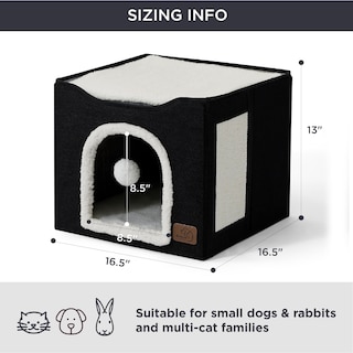 Foto 3 | Foto 3 | Cama Para Gatos Bedsure Cat Cave Para Gatos De Interior Con Almohadilla Rascadora - Venta Internacional.
