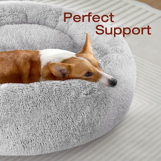 Foto 2 | Foto 2 | Cama Para Perros Jollyvogue Calming Donut De Felpa Para Perros Pequeños - Venta Internacional.