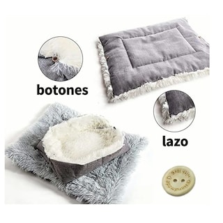 Foto 5 | Foto 5 | Cama Para Mascotas Suave Belug, Gris Claro Y Oscuro