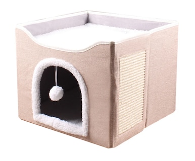 Foto 1 | Foto 1 | Casa Y Cama Plegable De Interior Para Gato Con Cojín Suave