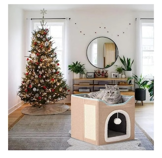 Foto 3 | Foto 3 | Casa Y Cama Plegable De Interior Para Gato Con Cojín Suave