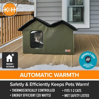 Foto 5 | Foto 5 | Cat House K&h Pet Products Tiene Calefacción Exterior Extra Ancha - Venta Internacional.