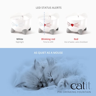 Foto 5 | Foto 5 | Fuente De Agua Para Gatos, Fuente Para Beber Catit Pixi, Color Blanco - Venta Internacional.