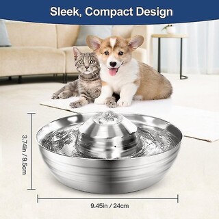 Foto 5 | Foto 5 | Fuente De Agua Automática Para Gatos Huoguo De Acero Inoxidable - Venta Internacional.