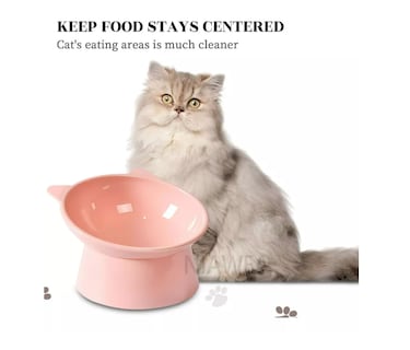 Foto 4 | Foto 4 | 2pz Plato Comedero Inclinado Elevado Para Gato Perro Mascota Color Gris Wünd