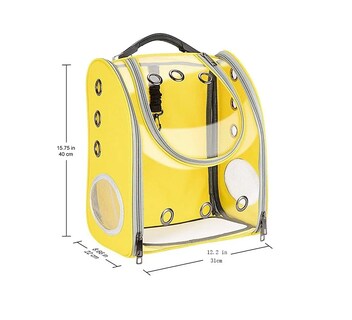 Foto 3 | Foto 3 | Mochila de Viaje para Perros y Gatos Transpirable color Amarilla