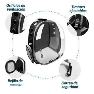 Foto 3 | Foto 3 | Mochila Transportadora Eo Safe Imports Esi-019 color Negro