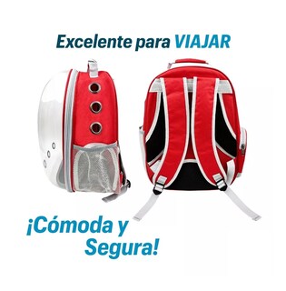 Foto 3 | Foto 3 | Mochila Transportadora para Mascota Pequeña color Rojo