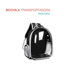 Foto 1 | Foto 1 | Mochila Transportadora para Gatos con Domo Transparente Poli Pets color Negro