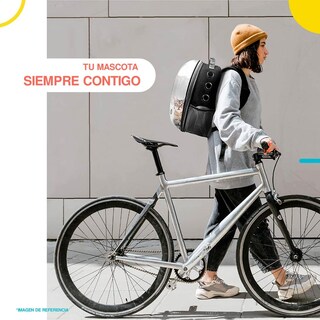 Foto 3 | Foto 3 | Mochila Transportadora para Gatos con Domo Transparente Poli Pets color Negro