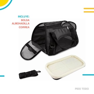 Foto 4 | Foto 4 | Bolsa Transportadora de Mascotas Poli Pets PP-TPMBK-GD color Negro