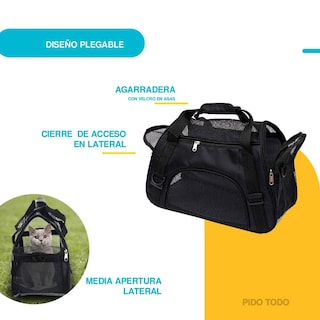 Foto 7 | Foto 7 | Bolsa Transportadora de Mascotas Poli Pets PP-TPMBK-GD color Negro