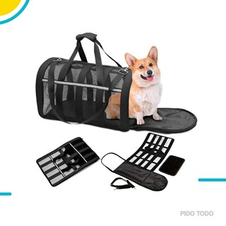 Foto 4 | Foto 4 | Bolso Transportador de Mascotas Poli Pets PP-TPMRBK-M color Negro con Franjas Reflectantes