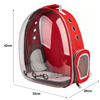 Foto 2 | Foto 2 | Mochila Transportadora Eo Safe Imports Esi-7931 para Mascota Pequeña Rojo